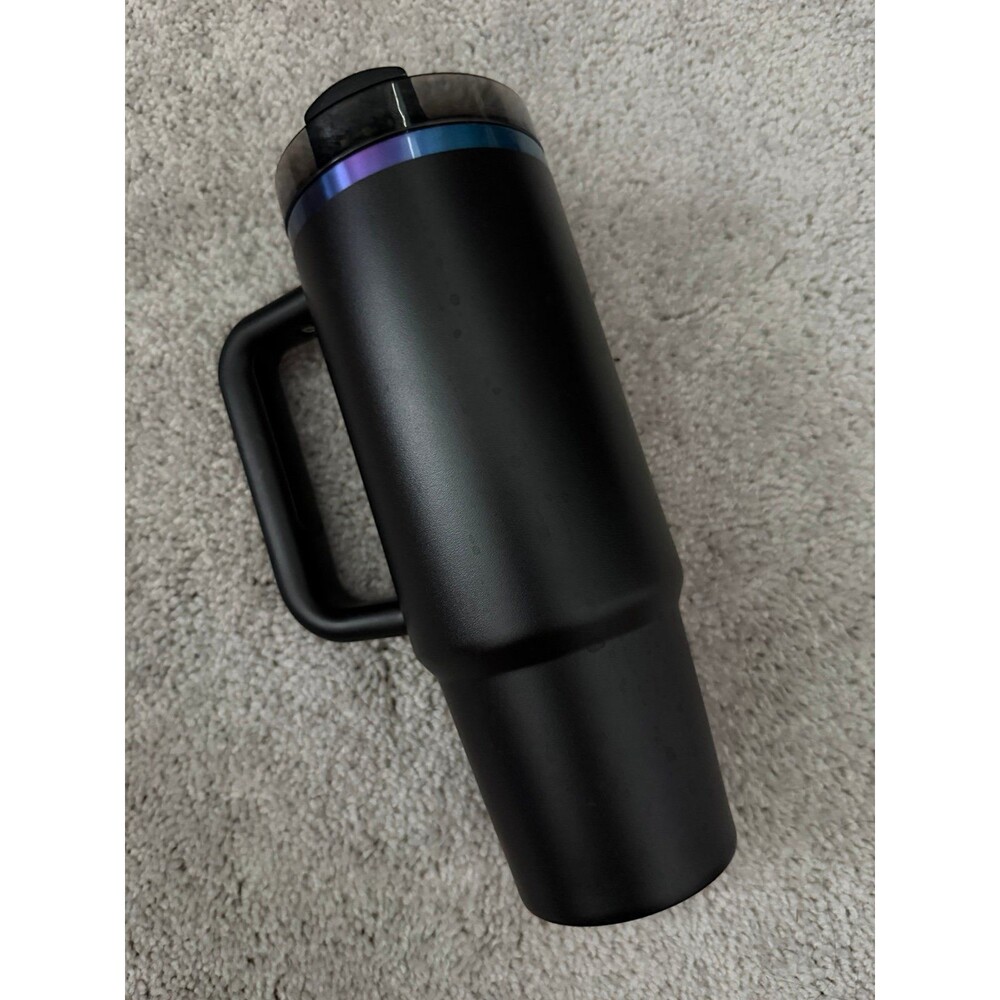 NEW 30 oz Authentic Holographic Chroma Black Stanley Cup Tumbler - Picture 2 of 4